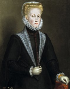 Porträt von Anna von Österreich 1549-1580, Königin von Spanien und Portugal, 1573 von Sofonisba Anguissola