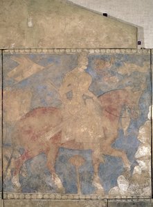 Der heldenhafte Rustam, aus Penjikent, erste Hälfte des 8. Jahrhunderts von Soghdian