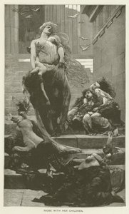 Niobe mit ihren Kindern von Solomon Joseph Solomon