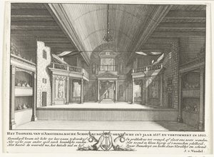 Das Theater von Jacob van Campen, 1658 von Solomon Savery