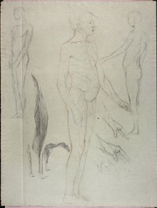 Akt und Blatt von Solon H. Borglum