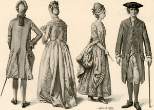 Kleidung während der Herrschaft von Georg III., 1760-1776, 1903, 1937 von Sophie B. Steel