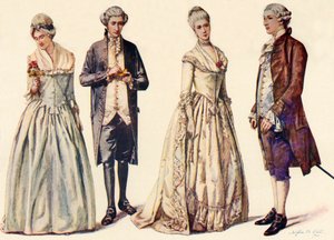 Kleidung während der Herrschaft von Georg II. 1760-1776, 1903, 1937 von Sophie B. Steel