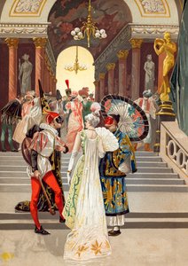 Ein Maskenball in Paris Ende des 18. Jahrhunderts