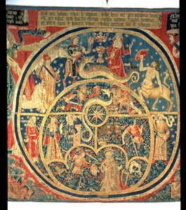 Astrologischer Wandteppich (zentrales Detail) von Spanish School