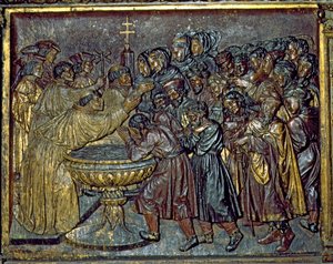 Taufe der Mauren, von Felipe Bigarny (1475-1543), Capilla Real, Granada, Andalusien, Spanien von Spanish School