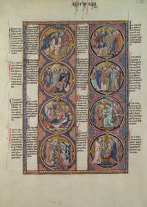 Biblia Moralizada de San Luis, Band II, 7v von Spanish School