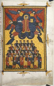 Christus erscheint in den Wolken von Spanish School