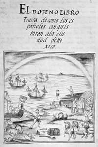 Kodex der Eroberung Mexikos: die Ankunft der Spanier