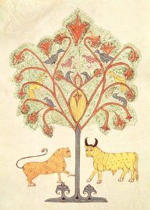 Fol.319v Der Traum von Nebukadnezar, aus der Bibel Mozarabe von Spanish School
