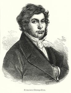 Jean-Francois Champollion, französischer Gelehrter, Philologe und Entzifferer der altägyptischen Hieroglyphen von Spanish School