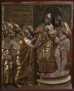 Jesus vor Kaiphas (Detail)
