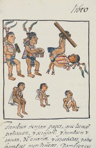 Ms Palat. 218-220 Buch IX Aztekische Entertainer, Musiker, Jongleure und Bucklige, aus dem Florentiner Kodex von Bernardino de Sahagun, ca. 1540-85