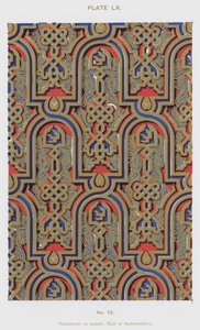 Ornamente auf Tafeln, Halle der Botschafter von Spanish School