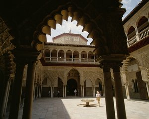 Patio im Real Alcazar von Spanish School