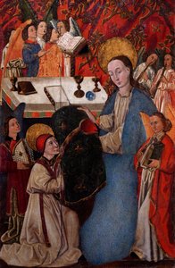 Überreichung der Kasel an St. Ildefonso durch die Jungfrau Maria von Spanish School