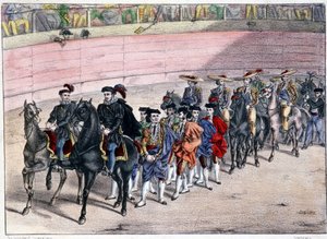 Freigabe der Quadrille, Stierkampf in Spanien von Spanish School