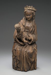 Sitzende Figur der Jungfrau mit dem Christuskind von Spanish School