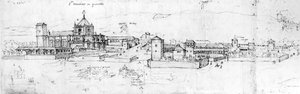Skizze der Stadtansicht von Granada von Spanish School