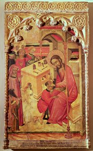 St. Lukas operiert am Kopf eines Mannes, ca. 1400-30