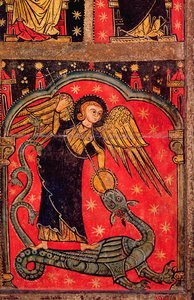 St. Michael kämpft gegen den Drachen von Spanish School