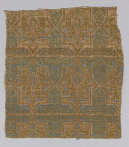 Textilfragment von der Kasel des San Valerius von Spanish School