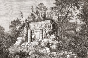 Der Ballspielplatz, Chichén Itzá, Yucatan, Mexiko von Spanish School
