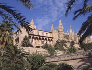 Ansicht des Palastes La Almudaina, Palma de Mallorca von Spanish School