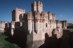 Ansicht der Burg, erbaut um 1453