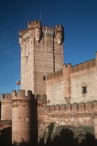 Ansicht der Burg, erbaut um 1453