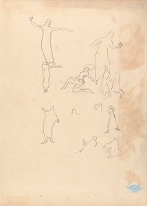 Höhle des Goldenen Kalbs: Studie der Tänzer von Spencer Frederick Gore
