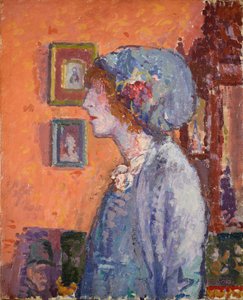 Porträt der Frau des Künstlers, Mollie Kerr, 1911 von Spencer Gore