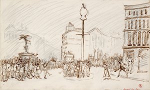 Straßenszene-Piccadilly Circus von Spencer Gore