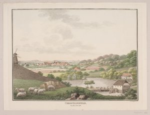 Christiansfeld, von der östlichen Seite von Søren L. Lange
