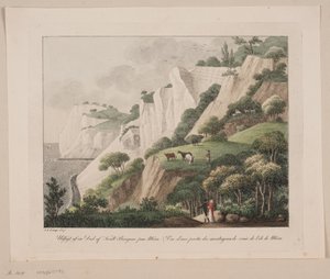 Ansicht eines Teils der Kreidefelsen auf Møn von Søren L. Lange
