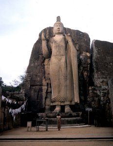 Der große Buddha von Avukana. Sri Lanka. 5. Jahrhundert