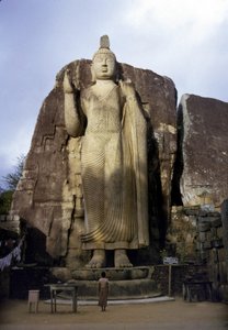Der große Buddha von Avukana. Sri Lanka. 5. Jahrhundert