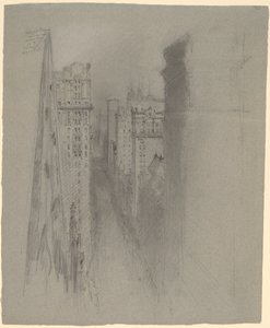 Norden auf Broadway von der Trinity Church von Stanford White