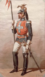 Studie von Uniformen, Zeichnung von Stanislao Grimaldi del Poggetto von Stanislas Grimaldi del Poggetto