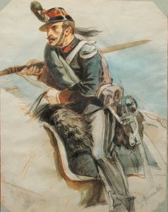 Studie von Uniformen, Zeichnung von Stanislao Grimaldi del Poggetto von Stanislas Grimaldi del Poggetto