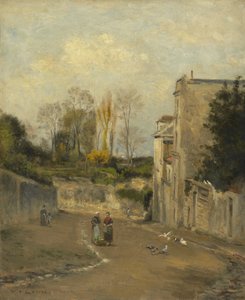 Montmartre, die rue Cortot, um 1872-76 von Stanislas Victor Edouard Lepine