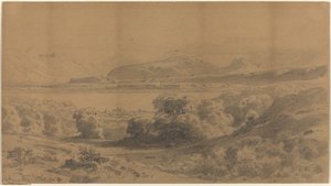 Panorama an einem Bergsee von Stanislaus Graf von Kalckreuth
