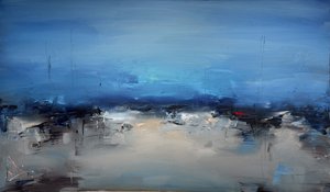 Stimmungsvolle Blaue Landschaft