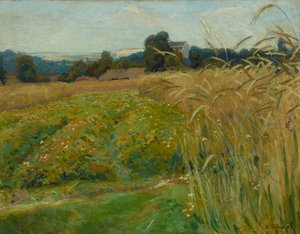Landschaft in der Nähe von Krakau von Stanislaw Kamocki