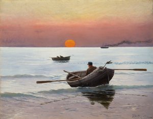Sonnenuntergang am Meer von Stanislaw Ignacy Witkiewicz