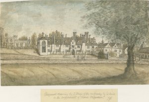 Blithfield Hall: Aquarell, undatiert [18. Jahrhundert]