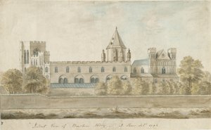 Burton-upon-Trent Abbey: Aquarell, 1794