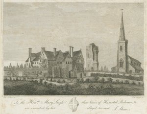 Hamstall Ridware - Kirche und Herrenhaus von Stebbing Shaw