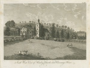 Himley Kirche und Pfarrhaus (Stich) von Stebbing Shaw