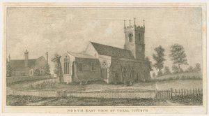 Yoxall Kirche: Gravur, nd [ca. 1798]